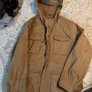 GAP Men's Brown Hooded Field Jacket